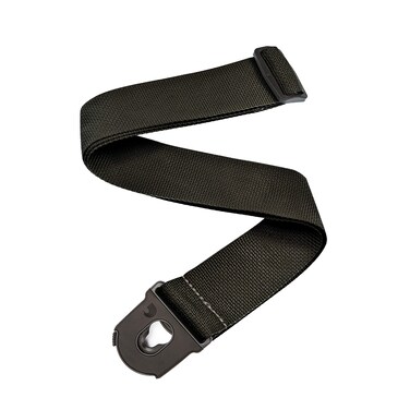 D'Addario Accessories Locking Guitar Strap - Guitar Accessories - Electric Guitar Strap, Acoustic Guitar Strap, Acoustic Electric Guitar Strap &amp; Bass Guitar Strap - Black