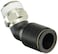 Legris 3113 06 10 Nylon &amp; Nickel-Plated Brass Push-to-Connect Fitting, 45 Degree Elbow, 6 mm Tube OD x 1/8" BSPT Male