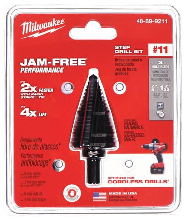 Milwaukee 48-89-9211 Step Bit #11 7/8" - 1-7/32
