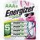Energizer Rechargeable AAA Batteries, Recharge Universal Triple A Battery Pre-Charged, 8 Count
