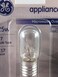 GE 10692 Appliance Microwave Oven Replacement Bulb, 25 Watt, T7, E17 Base, 6 Pack