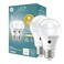 GE LED+ A19 Dusk to Dawn LED Light Bulbs, Automatic On/Off Outdoor Security Light, Soft White (2 Pack)