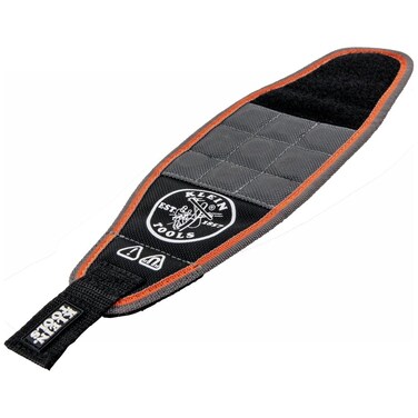 Klein Tools 55895 Magnetic Wristband, Tradesman Pro Tool Wristband Holds Wire Connectors, Screws, Nails, Drill Bits, With Breathable Mesh