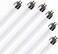 (6 Pack) GE 72133 - F17T8/XL/SPX35WMEC Straight T8 Fluorescent Tube Light Bulb 17 watts T8 3500K