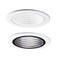 HALO E26 Series 4 in. White Recessed Ceiling Light Plastic Step Baffle with White Trim Ring