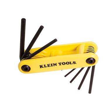 Klein Tools 70575 Grip-It Hex Key Set, 9-Key, 3-3/4-Inch Handle, SAE Sizes