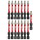 MILWAUKEE'S Power Bit,1/4" Shank Size,2" Bit L,PK15