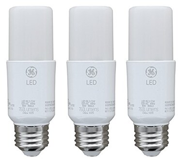 GE Lighting 79368 LED Bright Stik 10-watt (60-Watt Replacement), 760-Lumen Light Bulb Non-Dimmable with Medium Base, Soft White, 1 Box (3 Bulbs Total)