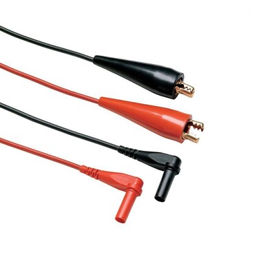 Fluke TL28A Test Lead Set, 2 Way Clip, One Red/One Black
