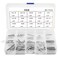 150Pcs 15 Kinds Stainless Steel Split Cotter Pins Clip Key Fastner Fitting Assortment Kit