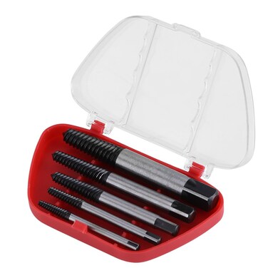 5Pcs Screw Extractor Kit Damaged Broken Bolt Screw Remove Set Easy Take Out Removing Tool With Box
