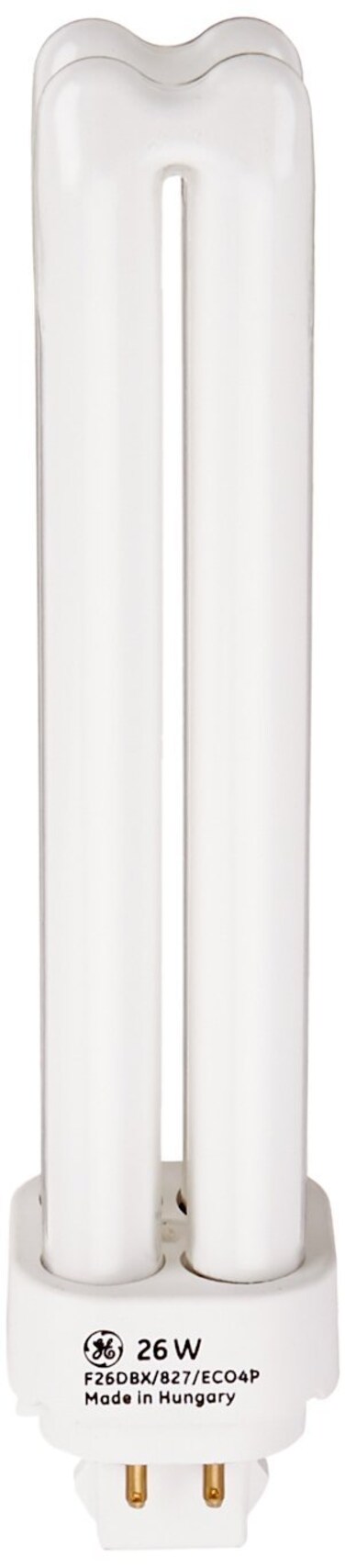 GE 97610 Plug-In Compact Fluorescent Quad Tube Light Bulb