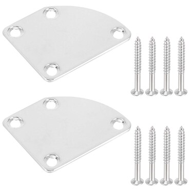 2pcs Neck Plate Eleguitar Guitar Metal Guitar Electric Guitar Parts Guitar Saddle Part Guitar Saddle Screw Guitar Neck Screws Guitar Saddle Bridge Screw Suite Bass
