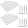 2pcs Neck Plate Eleguitar Guitar Metal Guitar Electric Guitar Parts Guitar Saddle Part Guitar Saddle Screw Guitar Neck Screws Guitar Saddle Bridge Screw Suite Bass