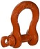 CM M647P Super Strong Anchor Shackle with Orange Powder Coated Screw Pin, 1 Ton Work Load Limit, 5/16" Size