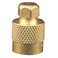 Milton 1457 Brass Screwdriver Type Valve Caps - Box of 10