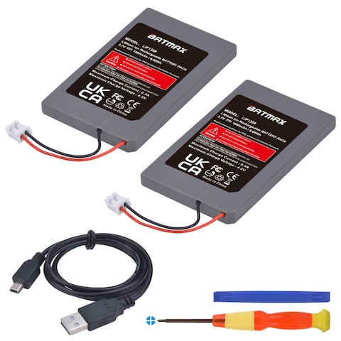 Batmax 2Pc LIP1359 Battery Replacement for Sony PS3 PlayStation 3 Controller Sixaxis Dualshock 3 CECHZC2E CECHZC2U