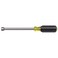 Klein Tools 646-1/2M 1/2-Inch Hex Magnetic Tip Nut Driver, Made in USA, 6-Inch Hollow Shaft and Cushion Grip Handle