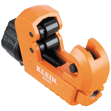 Klein Tools 50049 Mini Tubing Cutter, 1/8 to 5/8-Inch O.D. Cutting Capacity for Aluminum and Copper Tubing, Ultra-Compact Design for Tight Spaces