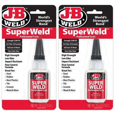 J-B Weld Superglue 20g 2 Pack - SuperWeld Professional Grade