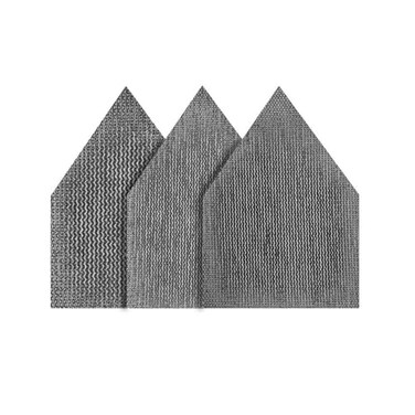 Milwaukee M12 3.75 in. L X 3.625 in. W Aluminum Oxide Assorted Grit Sanding Sheet