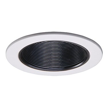 Halo 993P, 4" Trim Coilex Baffle White Trim with Black Baffle