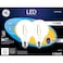 GE LED Light Bulbs, 60 Watt, Soft White, G25 Globe Bulbs, Clear, Medium Base (2 Pack)