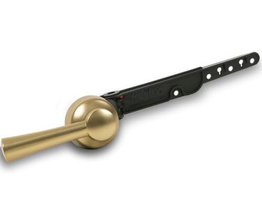 Korky 6094BP StrongARM Tank Lever, Universal to Fit Front Angled Side Left and Right Mount Toilets, Brushed Gold, Simple Style