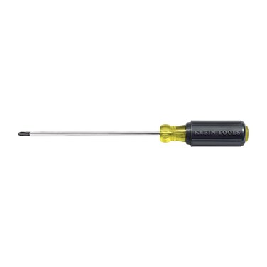 Klein Tools 603-6 #3 Phillips Screwdriver with 6-Inch Round Shank and Cushion Grip Handle, Made in USA