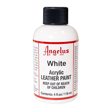 Angelus Acrylic Leather Paint, 4 Fl Oz (Pack of 1), White