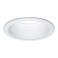 HALO E26 Series 6 in. White Recessed Ceiling Light Fixture Trim with Tapered Baffle and White Ring Overlay, (6100WB)