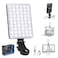 NEEWER Basic Selfie Light with Front &amp; Back Phone Clip, 60 LED 2000mAh Rechargeable CRI 95+, 3 Light Modes, Portable Clip on Light for Phone/Tablet/Laptop, Zoom Call TikTok Video Fill Light - NL-60AI