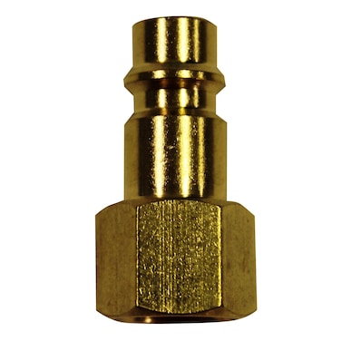 Milton 761 1/4" FNPT HIGHFLOWPRO V-Style/European Interchange Brass Air Plug Fitting (High Volume Low Pressure Application) -Box of 10