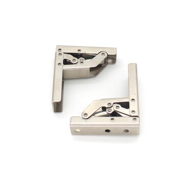 90 Degree Folding Door/Shelf Hinge Hidden Bracket Table Holder Furniture Parts(2pc)