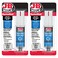 J-B Weld MarineWeld Syringe 2-Pack, White, UV Resistant, High-Strength &amp; Impact Resistant, 25ml 2-Pack, 50172-2