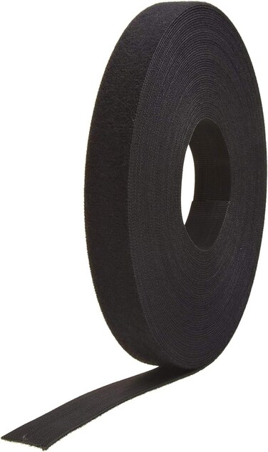 VELCRO Brand Cut to Length Straps Heavy Duty   45 Ft x 3/4 in   ONE-WRAP Self-Gripping Double Sided Roll   Bundling Ties Fasten to Themselves for Secure Hold, VEL-30834-AMS, Black
