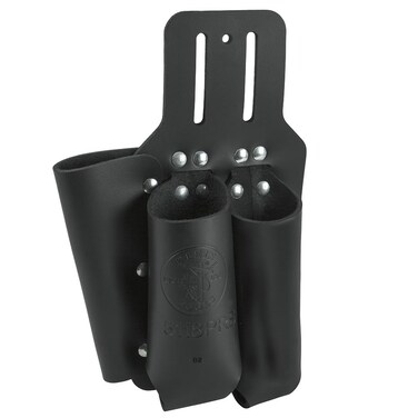 Klein Tools 5118PRS Tool Pouch, Multi Tool Holder with (3) Pockets for Pliers, Folding Rulers, Screwdrivers
