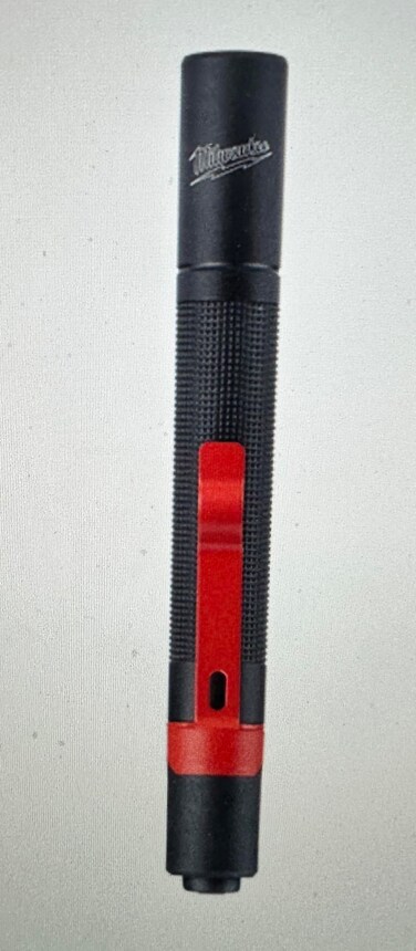 Milwaukee 2105P Penlight 100 Lumen With Protective Rubber Bite Zone, Waterproof, Dustproof 3hr Run Time, High Beam,43m Distance, Value 2-Pack