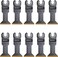 Arrow OSC204-10 Titanium Coated Oscillating Tool Saw Blades for Woodworking, Drywall, PVC, and Metal, Universal, Fits Most Multitools, 1-3/4 Inch, 10-Pack