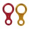 LIOOBO 2pcs Figure Eight Alloy Descender Equipment Rappelling Rappel Ring Mountaineering Equipment Wall Hanging Rock Climbing Equipment Tree Climbing Gear Accoutrements Climb a Tree