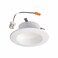 RL 4 in. White Integrated LED Recessed Ceiling Light Fixture Retrofit Baffle Trim with 90 CRI, 5000K Daylight