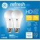 GE Refresh LED Light Bulbs, 100 Watt, Daylight, A19 (2 Pack)