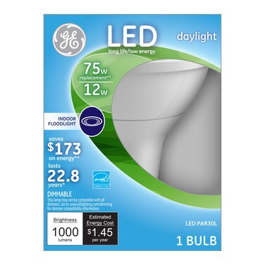 GE 96852 Dimmable LED 12 (75-watt Replacement), 950-Lumen PAR30 Light Bulb with Medium Base, Soft White, 1-Pack