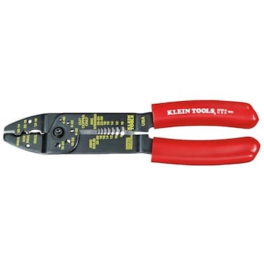Klein Tools 1001 Multi Tool, Made in USA, Wire Stripper, Wire Cutters, Crimper Tool for 8-22 AWG, Multi-Purpose Electrician Tool is 8.5-Inch Long