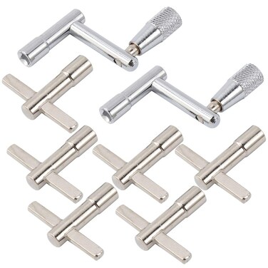 2 Sets Guitar Repair Material Construction Drum Keys Electric Drum Key High Tension Drum Key Continuous Motion Key Drum Accessories Drum Hardware Tool Tools for Reparing Drum Kit