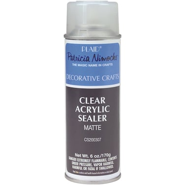 Plaid Craft Clear Acrylic Sealer Aerosol Spray (6-Ounce), CS200307 Matte