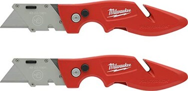Milwaukee 48-22-1901F Fastback Utility Knife with Wire Stripping Compartment, and Gut Hook (2 Pack of 48-22-1901)