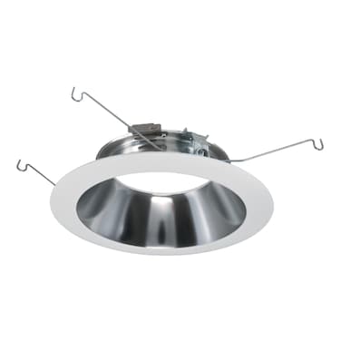 ML 6 in. White LED Recessed Ceiling Light Specular Reflector and Flange Attachable Module Trim
