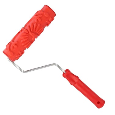 TOPINCN Embossed Rubber Roller Paint Painting Roller Knurling Drum Tools Ooze Tools Home Decor Home Improvement Tools