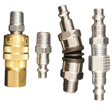 Milton S-218 1/4" M Style Swivel Coupler and Plug Kit - 6 Piece
